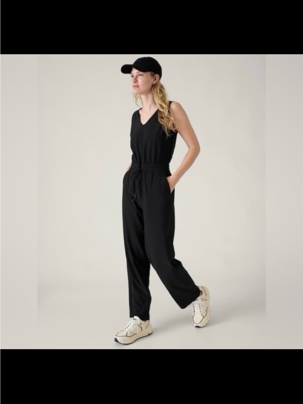 NWT Athleta Avenue V-Neck Sleeveless Jumpsuit